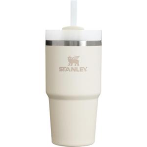 Stanley Quencher H2.0 Tumbler with Straw 20 oz | Flowstate 3-Position Lid | Cup Holder Compatible for Travel | Insulated Stainless Steel Cup | BPA-Free | Cream 2.0