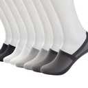 Jsimmotd Men's No Show Socks with Non Slip Grips, Ultra Thin Low Cut Invisible Socks for Running, Gym, Casual Wear - 8 Pairs(Combination 1)
