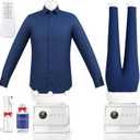 Airoflux Automatic Ironing Machine, Portable Hands-Free Wrinkle Remover with Remote Control for Shirts & Pants, Gentle on All Fabrics, Ironing Machine Perfect for Travel and Small Spaces