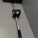 Snow Shovel for Driveway with Ergonomic D-Grip Handle, Large Capacity Wide Blade Snow Shovels with Aluminum Strip Scoop, Portable Plastic Snow Shovel for Garden, Car Garage, Home Sidewalk (Black)