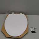 Bemis 1500EC 390 Lift-Off Wood Elongated Toilet Seat, Cotton White (Pack of 1)