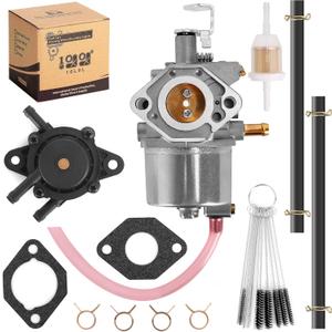 10L0L Carburetor Kit for Club Car DS, Precedent, Turf, Carryall Golf Cart 1996-UP Kawasaki FE350 Engine, Replace OEM 1016441-01 1018059-01 1019059-01 1035245-01