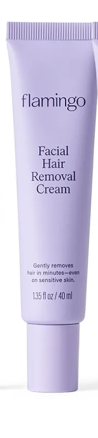 Flamingo Facial Hair Removal Cream - 1.35 fl oz - Pack of 1 - Gentle Formula - Safe for Sensitive Skin