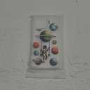 Cases Compatible with iPhone 16 Plus Case for Women Cute Phone Case Clear Design, 16 Plus Case Transparent Cool Kawaii, Astronaut Swinging Solar System Space Planets