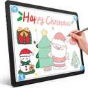 Heanolier Rechargeable A4 Tracing Light Box Drawing Pad,9000 Lux Bright Magnetic light pad, Dimmable Lightbox,3 color modes,light board for Diamond painting,light table for Sketching,Tattoo,X-ray View (Black)