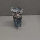 Owala SmoothSip Slider Insulated Stainless Steel Coffee Tumbler, Reusable Iced Coffee Cup, Hot Coffee Travel Mug, BPA Free 20 oz, Grey/Blue (High Dive)