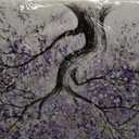 WINKAILIN Tree Decorative Painting White Canvas Print 24"x48" Contemporary Art Posters for Bedroom Plant Wall Hangings Decor Office Decorations