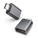 Syntech USB C to USB Adapter Pack of 2 USB C Male to USB 3.0 Female Adapter Compatible with MacBook Pro Air 2024, Microsoft Surface, iPad,Samsung Notebook, Dell XPS and More Type C Devices,Space Grey