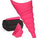 Female Urination Device Foldable Urine Funnel, Pee Funnel for Women with Extension Tube & Waterproof Case, Stand to Pee for Travel Camping Hiking