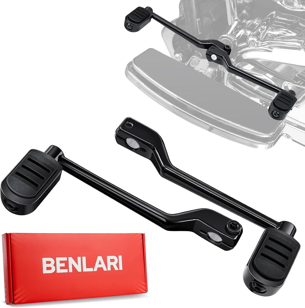 Benlari Stainless Steel Shifter Lever Pegs, Heel Toe Shift Pegs Fit for Harley Touring Road King Electra Glide Street Glide 1988-2024, Trike 2008-2024, FL Softail 1986-2017, Black