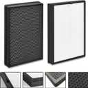 BKJ-33 True HEPA FilterReplacement For COLZER BKJ-33 3 IN 1 True HEPA Composite FilterPremium HI3 True HEPA Filter, High Efficiency Aotivated Carbcn and Pre-Filter, 2-Pack