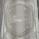 3 Tier Fruit Bowl With Bamboo Stand for Kitchen Counter, Ceramic Fruit Basket Large Capacity for Fruit Vegetable Storage, Snack Dessert Cake Tray Plate Rack for Party Wedding (White)