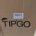TIPGO Bathroom Trash Can with Lid, 10 Liter/ 2.6 Gallon Slim Garbage Can, Small Trash Bin Waste Basket with Pop-Up Lid for Kitchen, Bedroom, Living Room, Office (Black)