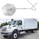 Diesel Fuel Cap 2 1/4" for International Ford GMC Trucks, Non-Locking, Aluminum, Female fitting, Non-Vented