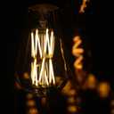 LED Edison Bulb Dimmable 12W 3000K Soft White 1200LM, 100W Equivalent E26 Medium Base, ST64 Vintage LED Bulbs, 360 Degree Beam Angle, Clear Glass, Pack of 4.
