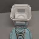 Greek Yogurt Strainer with Lid, Yogurt Maker, Yoghurt Filter with Ultra Fine Nylon Mesh Strainer & Pressure Filtration, 1.5Qt Thick & Creamy Greek Yogurt, BPA-Free, Aqua Blue