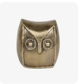 2.5-Inch Handcrafted Brass Owl Showpiece – Vastu & Feng Shui Decorative Figurine for Home, Office & Gift