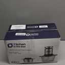 Kitchen in the box Food Processors,400W All-Copper Motor Meat Grinder & Food Chopper - Electric Vegetable Chopper with 2 Bowls(8 Cup+8 Cup) & 2 Bi-Level Blades for Meat/fish/Vegetable/Baby Food