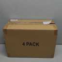 4 Tier Plastic Storage Bins with Lid 23QT, Stackable Storage Containers with Wheels, Folding Storage Boxes, Collapsible Storage Bins, Closet Organizers and Storage for Living Room,Office,Dorm (White)