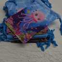 Cunno 24 Pcs Ocean Drawstring Treat Bags Reusable Sea Animal Birthday Goodie Candy Bag Under the Sea Underwater World Creature Drawstring Gift Package for Ocean Life Theme Party Favors Supplies
