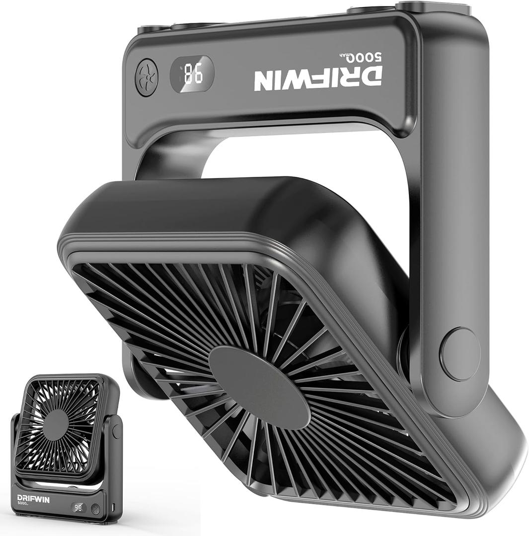 Magnetic Cruise Approved Fan, 5000mAh Ultra-Slim Travel Fan Rechargeable, 4-Speed, Hook Design, Portable Fan for Cruise Ship Cabin, Bedroom Sleeping, Camping, Travel & Cruise Essentials 2026
