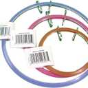 Frank A. Edmunds Assortment, 3.5-inch, 5-inch and 7-inch Spring Tension Embroidery Hoops,CNSTH-A3557, Set of 3