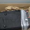 28-inch Rolling Duffle Bag with Wheels and Handle, Black