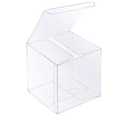 50 PCS Clear Favor Boxes,4 x 4 x 4 inch Plastic Clear Gift Boxes for Wedding,Birthday,Easter Mother's Father's Day Party,Caja Transparente Para Regalo