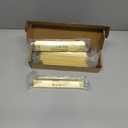 Satanga 10 Pack 6.3" Hole Center Brushed Brass Cabinet Pulls Aluminum Square Cabinets Pulls Cupboard Cabinet Pulls Bar Drawer Pulls Wardrobe Cabinet Handles Overall 7.87 Inch (Gold)