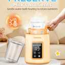 Bottle Warmer, Faster Heating Baby Milk Warmers for All Bottles with Accurate Temp Control Water Bath Tech and Auto Shut-Off, BPA-Free Multifunctional Bottle Warmer for Breastmilk and Formula