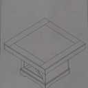 Coffee Table 31.5 in Farmhouse Center Table with X Design Wooden Pedestal for Living Room, Small Square Home Office Tea Accent Table for Dining Room Apartment, Antique White