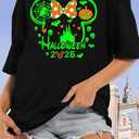 Family Halloween Shirts Pumpkin Family T Shirt Spooky Season Halloween Family Costumes Tee Top, S