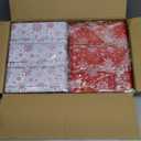 Tandefio 6 Pcs Christmas Cookie Tins with Lids for Gift Giving, 6.3 x 6.3 In Square Metal Holiday Empty Boxes Xmas Storage Containers for Storing Candy Cookie Biscuits Goody Treat Gifts (White,Red)