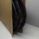 (1PR,Black) Wheelchair rear wheel replacement 24x1"wheel,Rear Wheel Assembly for 16-18-20 Inch Wheelchairs, Replacement parts (24 * 1(1 Pair))