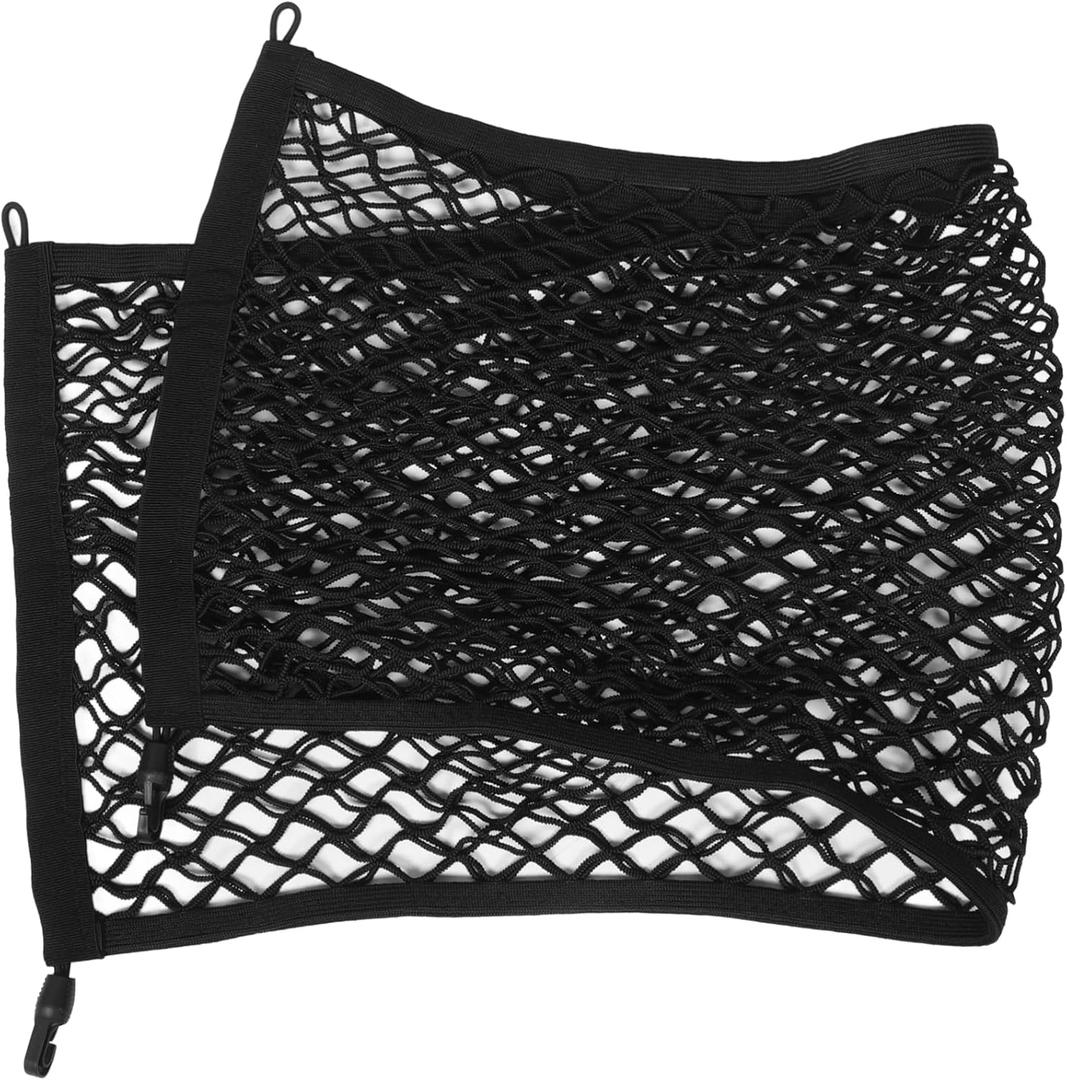 BESTYASH Stretchable Cargo Net for SUV Truck Rv Durable Automotive Trunk Organizer Mesh with Easy Installation for Secure Storage