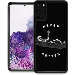 ZHEGAILIAN Case Compatible with Samsung Galaxy S20 Case,Never Better Skeleton Back Pattern Design Soft Silicone TPU Anti-Drop Anti-Slip Protective Case for Samsung Galaxy S20