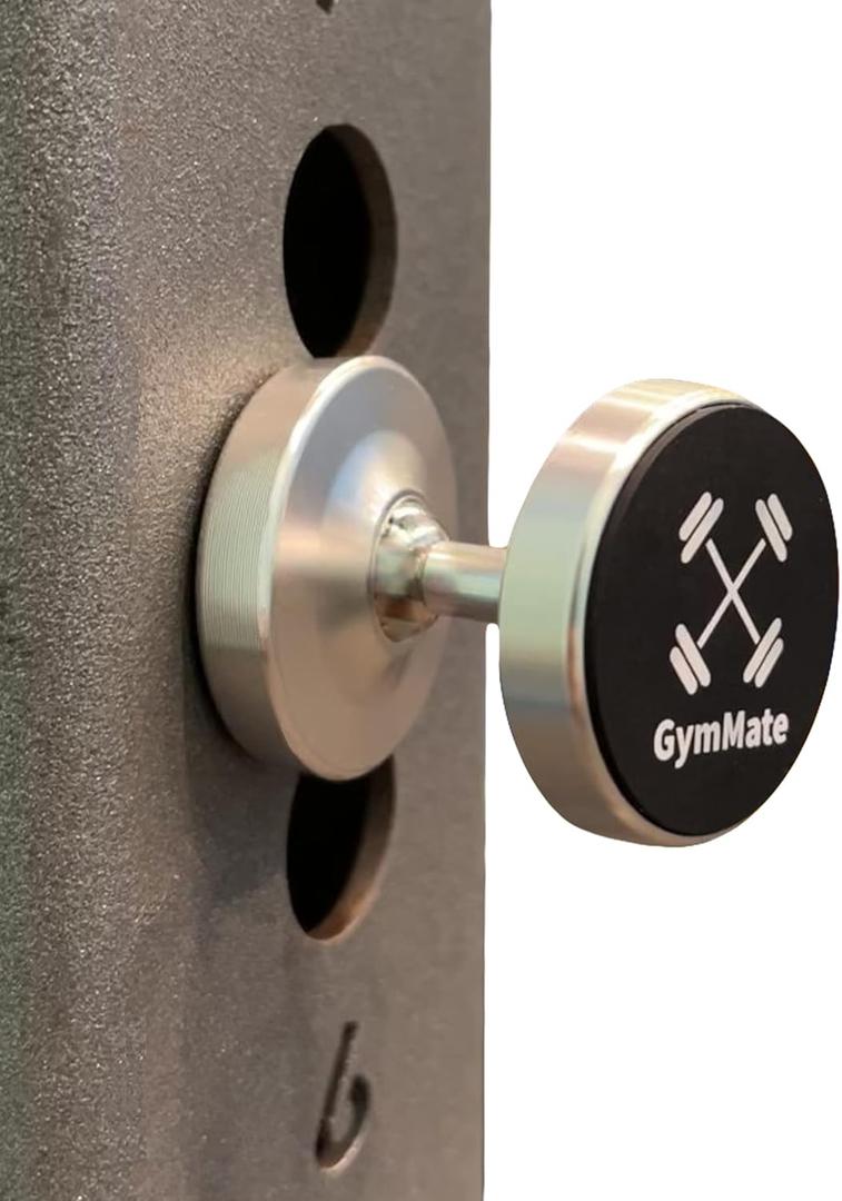 Dual Magnetic Phone Mount & Holder. Attaches magnetically to Metal Surface. Shoot Hands-Free Videos While Working Out. Strong Joints and Magnets. Compact Size.