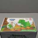 iPlay, iLearn Bouncy Pals Dinosaur Hopper Toy 2 Year Old Boy, Toddler Plush Bounce Animals, Ride on Bouncing Triceratops for Kids, Outdoor Hopping Horse Bouncer, Cool Birthday Gifts 3 4 5 6 Yr Girls