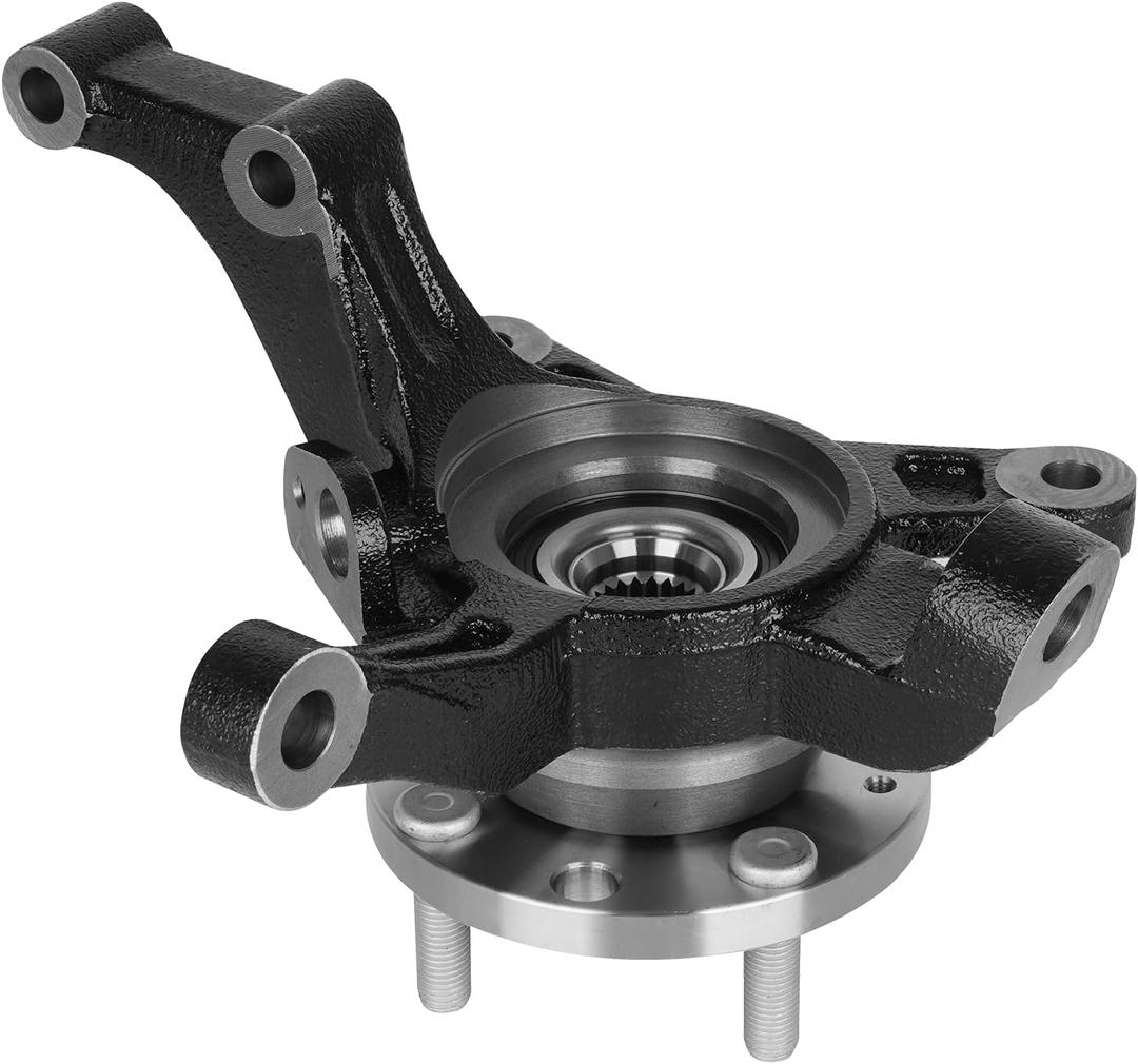 TadaMark Front Left Steering Knuckle & Wheel Bearing Hub Assembly Fit for Chevrolet Aveo 2004-2011, for Aveo5 2007-2011, for Pontiac G3 2009-2010, 96535190 96870493 96870491, 4 Lugs Driver Side