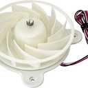 DA31-00287B DC12V Refrigerator Evaporator Fan Motor for Samsung Refrigerator Freezer Fan Motor Replacement Part Replaces DA96-00968A DA31-00334A PS9494284 3954921 AP5948644