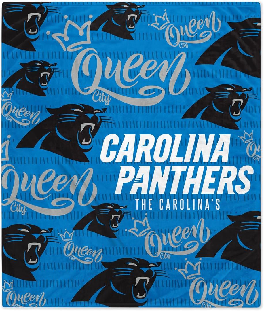 Pegasus Carolina Panthers 60'' x 70'' Hometown Logo Fleece Blanket (One Size)