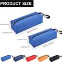 10 Pack Canvas Tool Pouch of 2 Sizes, Versatile Zippered Tool Bags Waterproof Oxford Cloth Tote Bags with Zipper, Heavy Duty Tool Organizer for Multipurpose Storage, 5 Colors