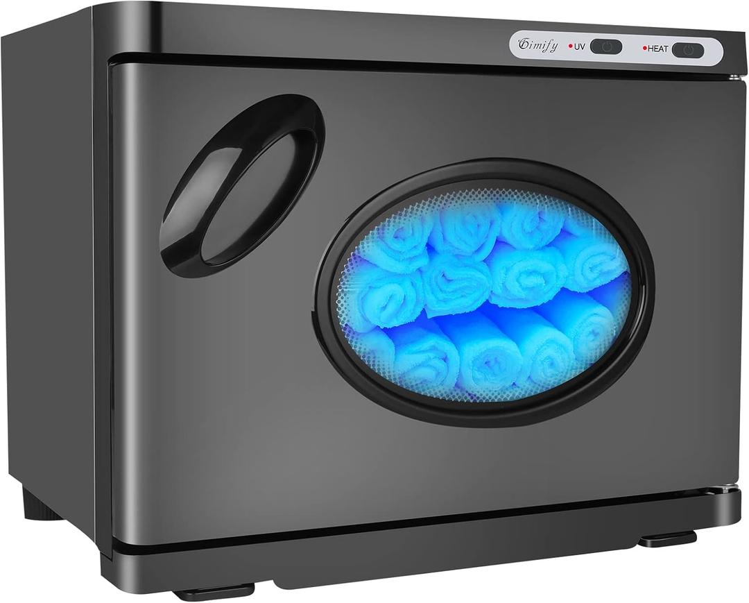 Gimify Towel Warmer For Facials, 23L Large Capacity Hot Towel Warmer with Auto Keep Warm Feature for SPA Massage Salon Heats Up Quick Towel Heater(Black)