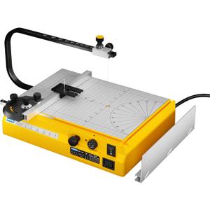 Hot Wire Foam Cutter, Foam Cutting Worktable with Elevated Extension Rail, Hot Wire Cutting Tool for EVA, Sponge, KT board, Insulation panels, Polystyrene Foam Various Thermoplastic Materials (Yellow & Black)