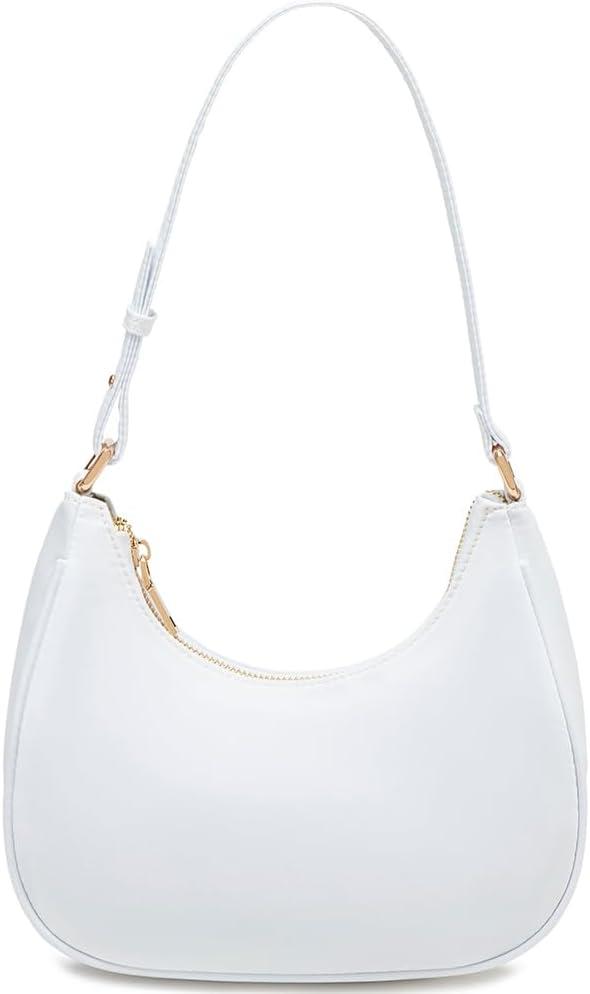 WSRYDJDL Crescent Shoulder Bags for Women Cute Hobo Tote Handbag Under the Arm Purses Mini Clutch Purse with Zipper Closure | Crescent, Cute, Under the Arm, Purses, Mini, with Zipper Closure