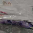 Horaldaily Spring Tablecloth 90 x 90 Inch Round Purple Wisteria Dragonfly
