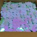 24PCS Colorful Ice Blue Shimmer Wall Backdrop, Square Sequin Photo Backdrops Panel, Glitter Wall Background for Birthdays, Weddings, Christmas, Engagements, Disco Bachelorette Party Decor (3FTx4FT)