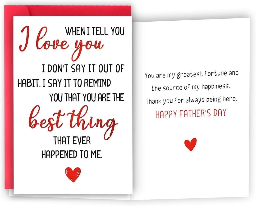 21 x Fathers Day Card Gifts from Wife, Father's Day Card Gifts for Husband Boyfriend, Funny Fathers Day Gift from Wife Girlfriend, Happy Father's Day Cards
