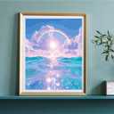 CSZPPQAF Paint by Numbers Kit for Adults Beginner, Rainbow Landscape Paint by Number Kits on Canvas, DIY Easy Acrylic Watercolor Oil Painting by Numbers for Home Wall Decor 16X20inch