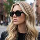 STGATN Acetate Square Polarized Sunglasses for Womens,UV400 Protect Retro Narrow Frame Shades Glasses (1. Gray Lenses)